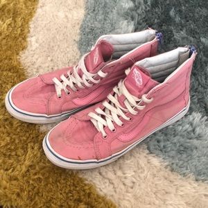 Cute pink high top vans sz 9